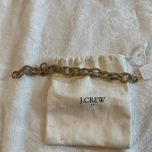 J. Crew Crystal link bracelet
